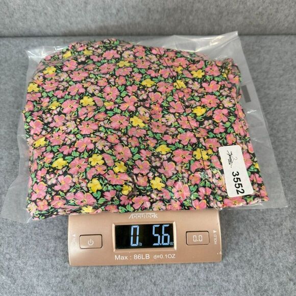 Vero Moda Size XS Floral Mini Vmelli Skirt Black Pink Yellow Tiered Elastic Prep - Picture 9 of 10